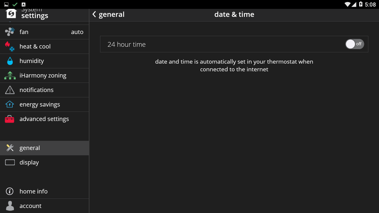 Date and Time Connected to WiFi